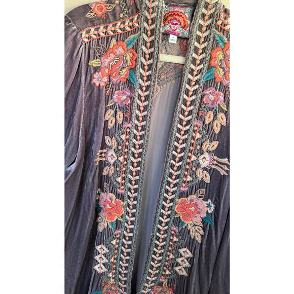 GORGEOUS Embroidery Velvet Kimono by Johnny Was - Picture 7 of 7